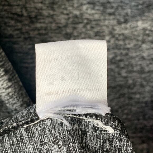 Dark Heather Gray Long Sleeve Athletic Shirt Back Slit Opening - Picture 9 of 14